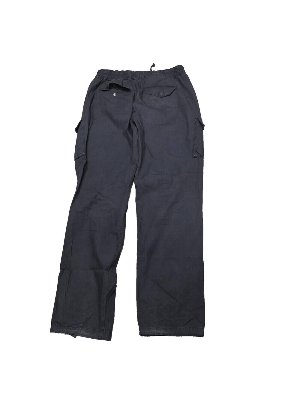 John Elliott Back Sateen Cargo Pants Navy Blue Drawstring Trousers Size 3 / L
